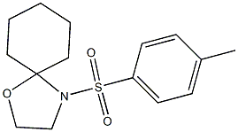 4-[(4-methylphenyl)sulfonyl]-1-oxa-4-azaspiro[4.5]decane Struktur