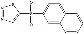 2-naphthyl 1,2,3-thiadiazol-5-yl sulfone Struktur