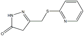 3-[(2-pyridylthio)methyl]-4,5-dihydro-1H-pyrazol-5-one Struktur