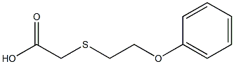 2-[(2-phenoxyethyl)sulfanyl]acetic acid Struktur