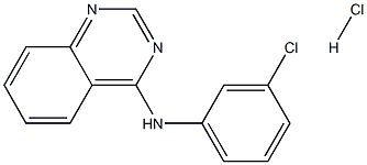 N4-(3-chlorophenyl)quinazolin-4-amine hydrochloride Struktur