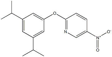 2-(3,5-diisopropylphenoxy)-5-nitropyridine Struktur