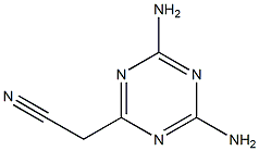 (4,6-diamino-1,3,5-triazin-2-yl)acetonitrile Struktur