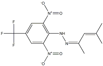 4-methylpent-3-en-2-one 2-[2,6-dinitro-4-(trifluoromethyl)phenyl]hydrazone Struktur