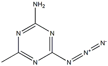 2-Amino-4-azido-6-methyl-s-triazine Struktur