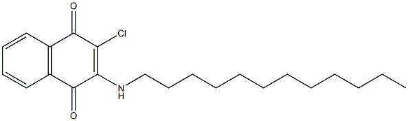 2-chloro-3-(dodecylamino)-1,4-dihydronaphthalene-1,4-dione Struktur