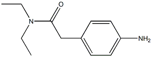 2-(4-aminophenyl)-N,N-diethylacetamide Struktur