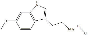 2-(6-methoxy-1H-indol-3-yl)-1-ethanamine hydrachloride Struktur