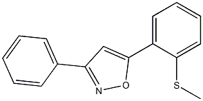 methyl 2-(3-phenyl-5-isoxazolyl)phenyl sulfide Struktur