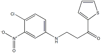 3-(4-chloro-3-nitroanilino)-1-(2-thienyl)-1-propanone Struktur