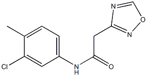 N1-(3-chloro-4-methylphenyl)-2-(1,2,4-oxadiazol-3-yl)acetamide Struktur