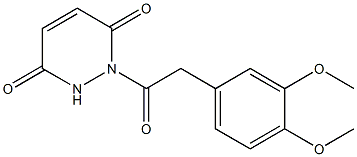 1-[2-(3,4-dimethoxyphenyl)acetyl]-1,2,3,6-tetrahydropyridazine-3,6-dione Struktur