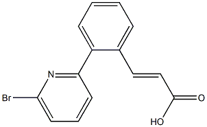 (E)-3-(2-(6-bromopyridin-2-yl)phenyl)acrylic acid Struktur