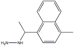 1-(1-(1-methylnaphthalen-4-yl)ethyl)hydrazine Struktur