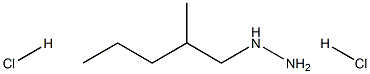 1-(2-methylpentyl)hydrazine dihydrochloride Struktur