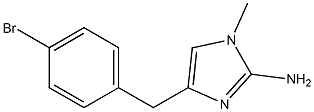 1-methyl-4-(4-bromobenzyl)-1H-imidazol-2-amine Struktur