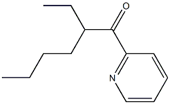 2-ethyl-1-(pyridin-2-yl)hexan-1-one Struktur