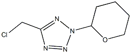 5-(chloromethyl)-2-(tetrahydro-2H-pyran-2-yl)-2H-tetrazole Struktur