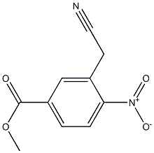 methyl 3-(cyanomethyl)-4-nitrobenzoate Struktur