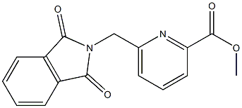 methyl 6-((1,3-dioxoisoindolin-2-yl)methyl)picolinate Struktur