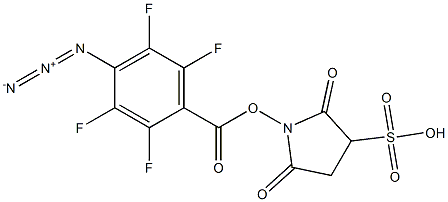 Sulfo-succinimidyl-4-azido-2,3,5,6-tetrafluorobenzoate Struktur