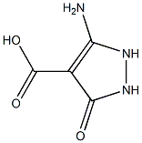 5-Amino-3-oxo-2,3-dihydro-1H-pyrazole-4-carboxylic acid Struktur