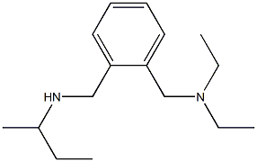 ({2-[(butan-2-ylamino)methyl]phenyl}methyl)diethylamine Struktur