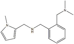 ({2-[(dimethylamino)methyl]phenyl}methyl)[(1-methyl-1H-pyrrol-2-yl)methyl]amine Struktur