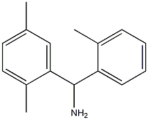 (2,5-dimethylphenyl)(2-methylphenyl)methanamine Struktur