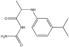 (2-{[3-(propan-2-yl)phenyl]amino}propanoyl)urea Struktur