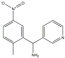 (2-methyl-5-nitrophenyl)(pyridin-3-yl)methanamine Struktur