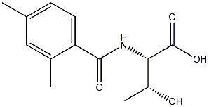 (2S,3R)-2-[(2,4-dimethylbenzoyl)amino]-3-hydroxybutanoic acid Struktur