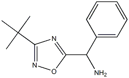 (3-tert-butyl-1,2,4-oxadiazol-5-yl)(phenyl)methanamine Struktur