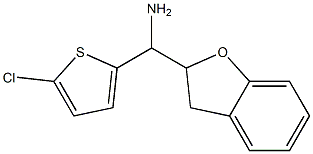 (5-chlorothiophen-2-yl)(2,3-dihydro-1-benzofuran-2-yl)methanamine Struktur