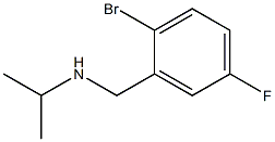 [(2-bromo-5-fluorophenyl)methyl](propan-2-yl)amine Struktur