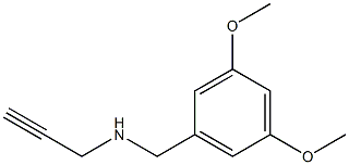 [(3,5-dimethoxyphenyl)methyl](prop-2-yn-1-yl)amine Struktur