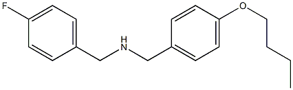 [(4-butoxyphenyl)methyl][(4-fluorophenyl)methyl]amine Struktur