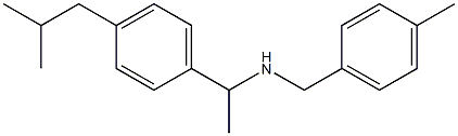 [(4-methylphenyl)methyl]({1-[4-(2-methylpropyl)phenyl]ethyl})amine Struktur