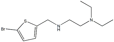 [(5-bromothiophen-2-yl)methyl][2-(diethylamino)ethyl]amine Struktur