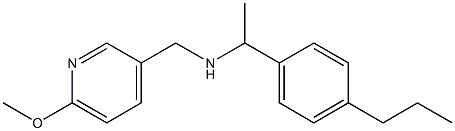 [(6-methoxypyridin-3-yl)methyl][1-(4-propylphenyl)ethyl]amine Struktur