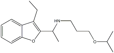 [1-(3-ethyl-1-benzofuran-2-yl)ethyl][3-(propan-2-yloxy)propyl]amine Struktur