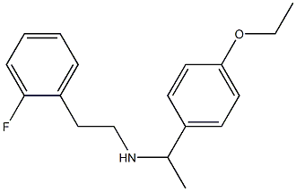 [1-(4-ethoxyphenyl)ethyl][2-(2-fluorophenyl)ethyl]amine Struktur