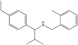 [1-(4-ethylphenyl)-2-methylpropyl][(2-methylphenyl)methyl]amine Struktur