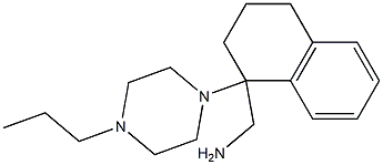 [1-(4-propylpiperazin-1-yl)-1,2,3,4-tetrahydronaphthalen-1-yl]methanamine Struktur