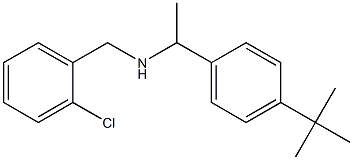 [1-(4-tert-butylphenyl)ethyl][(2-chlorophenyl)methyl]amine Struktur