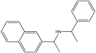 [1-(naphthalen-2-yl)ethyl](1-phenylethyl)amine Struktur