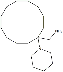 [1-(piperidin-1-yl)cyclododecyl]methanamine Struktur