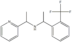 [1-(pyridin-2-yl)ethyl]({1-[2-(trifluoromethyl)phenyl]ethyl})amine Struktur