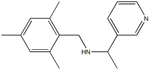 [1-(pyridin-3-yl)ethyl][(2,4,6-trimethylphenyl)methyl]amine Struktur