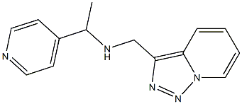 [1-(pyridin-4-yl)ethyl]({[1,2,4]triazolo[3,4-a]pyridin-3-ylmethyl})amine Struktur